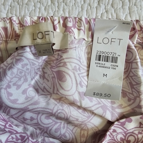 NWT Ann Taylor LOFT Vine Paisley Off The Shoulder Halter Dress - Picture 7 of 8